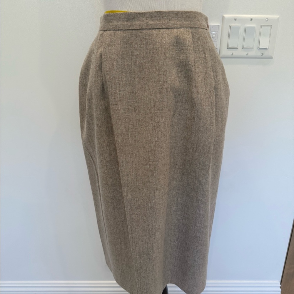 Vintage Chic Women's Brown Pencil Skirt